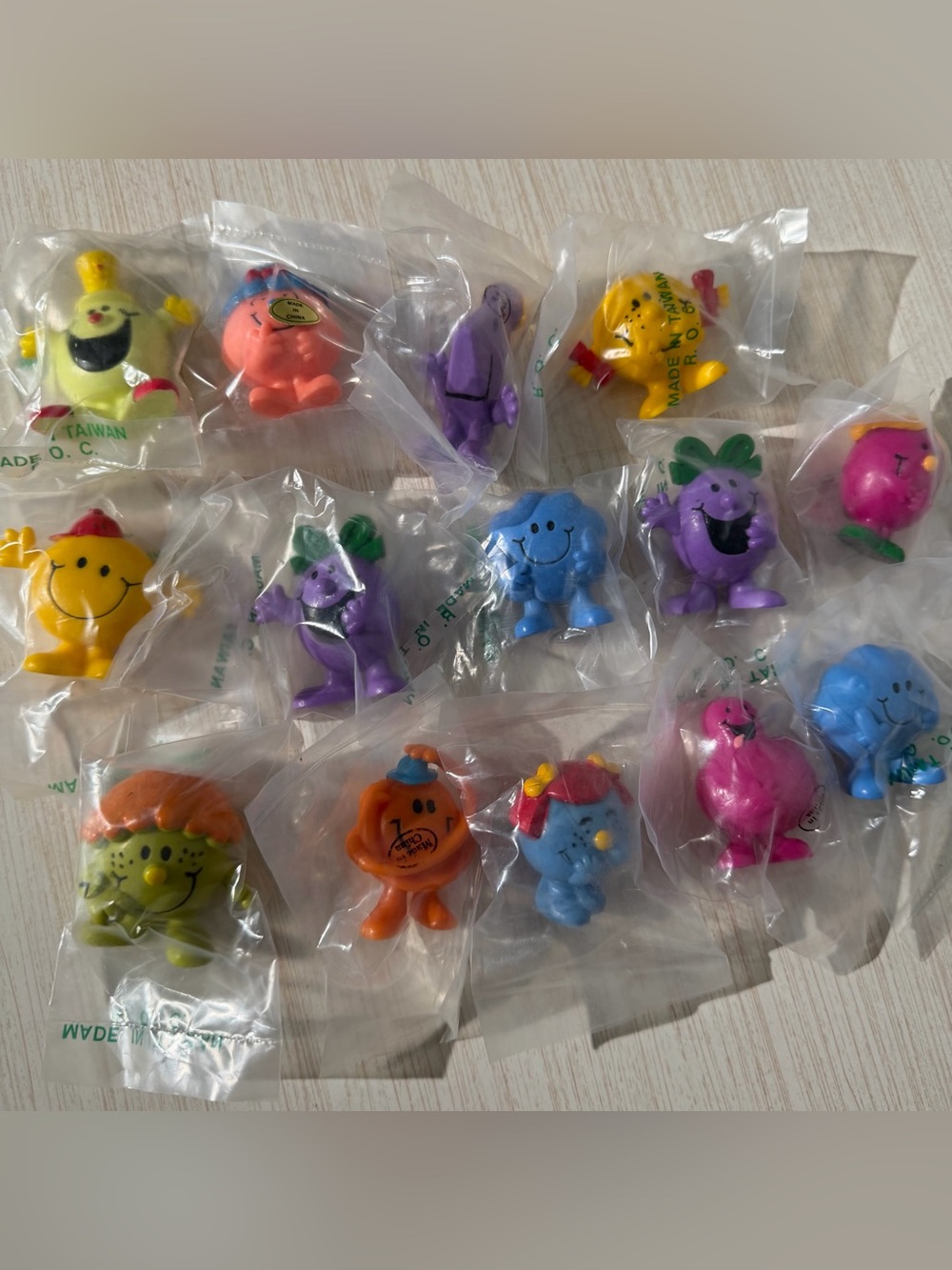 Sealed Vintage Lot 14 Mr. Men Little Miss Arby’s 1971 Figurines